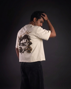 Dirty Gamble Boxy Fit T-Shirt | 240 GSM French Terry Off-White Graphic Tee