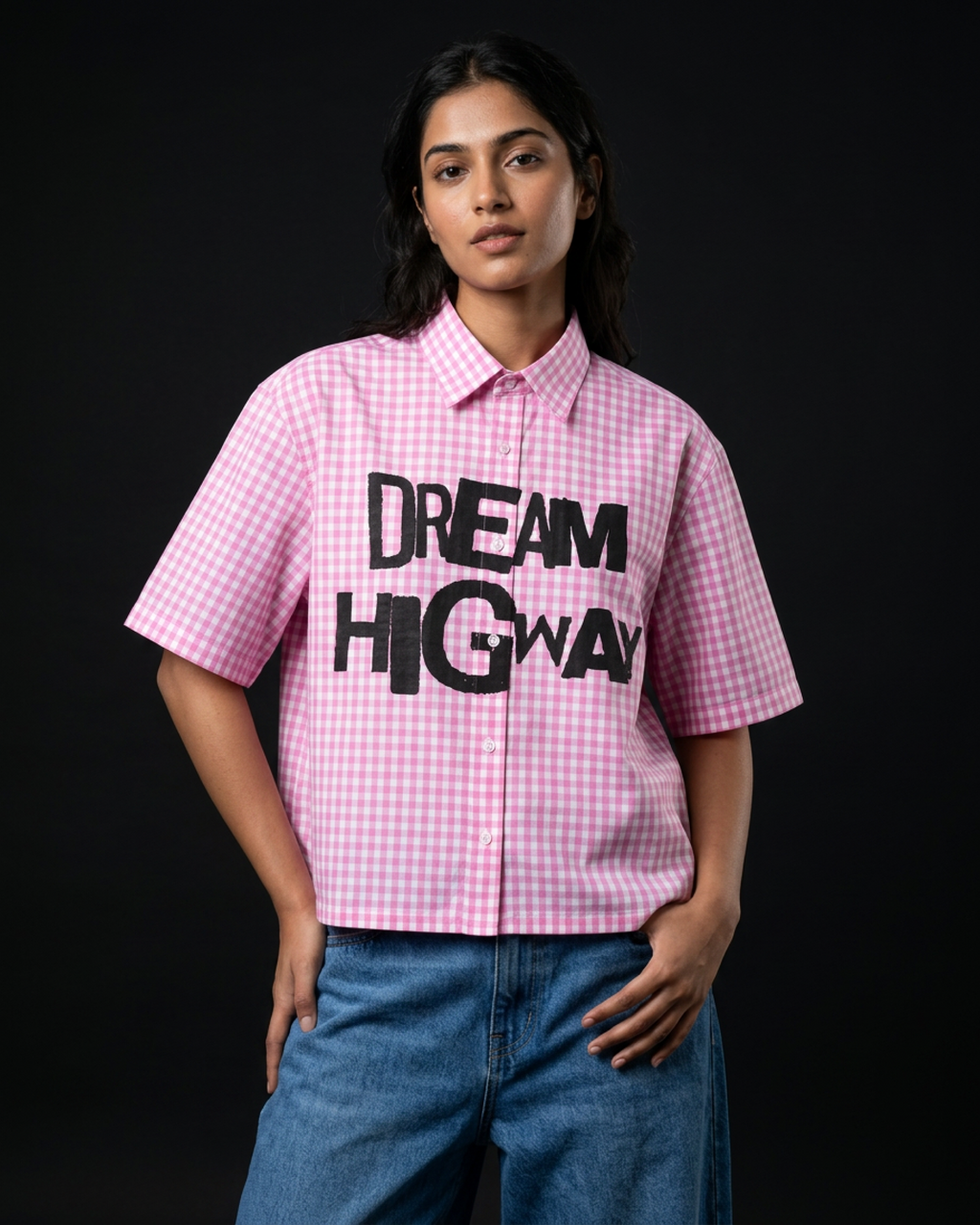 Dream Highway Boxy Shirt | 160 GSM Cotton Oxford Shirt