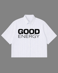 Good Energy Boxy Shirt | 160 GSM Cotton Oxford Shirt