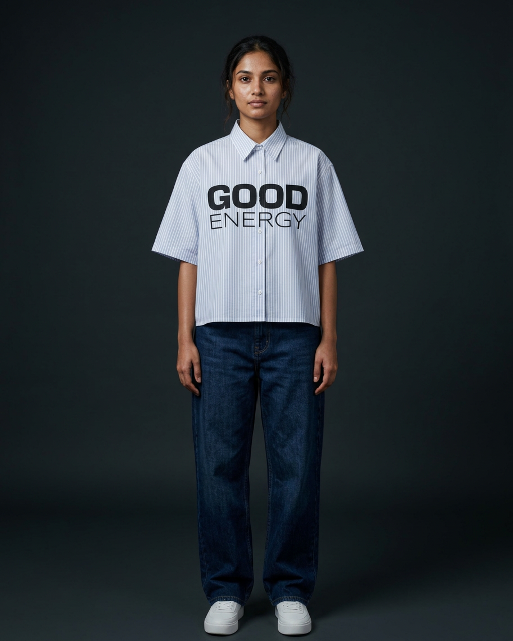 Good Energy Boxy Shirt | 160 GSM Cotton Oxford Shirt
