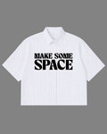 Make Some Space Boxy Shirt | 160 GSM Cotton Oxford Shirt