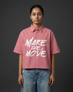 Make the Move Boxy Shirt | 160 GSM Cotton Oxford Shirt