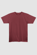 Maroon Regular Fit T-Shirt | 180 GSM 100% Cotton Everyday Tee