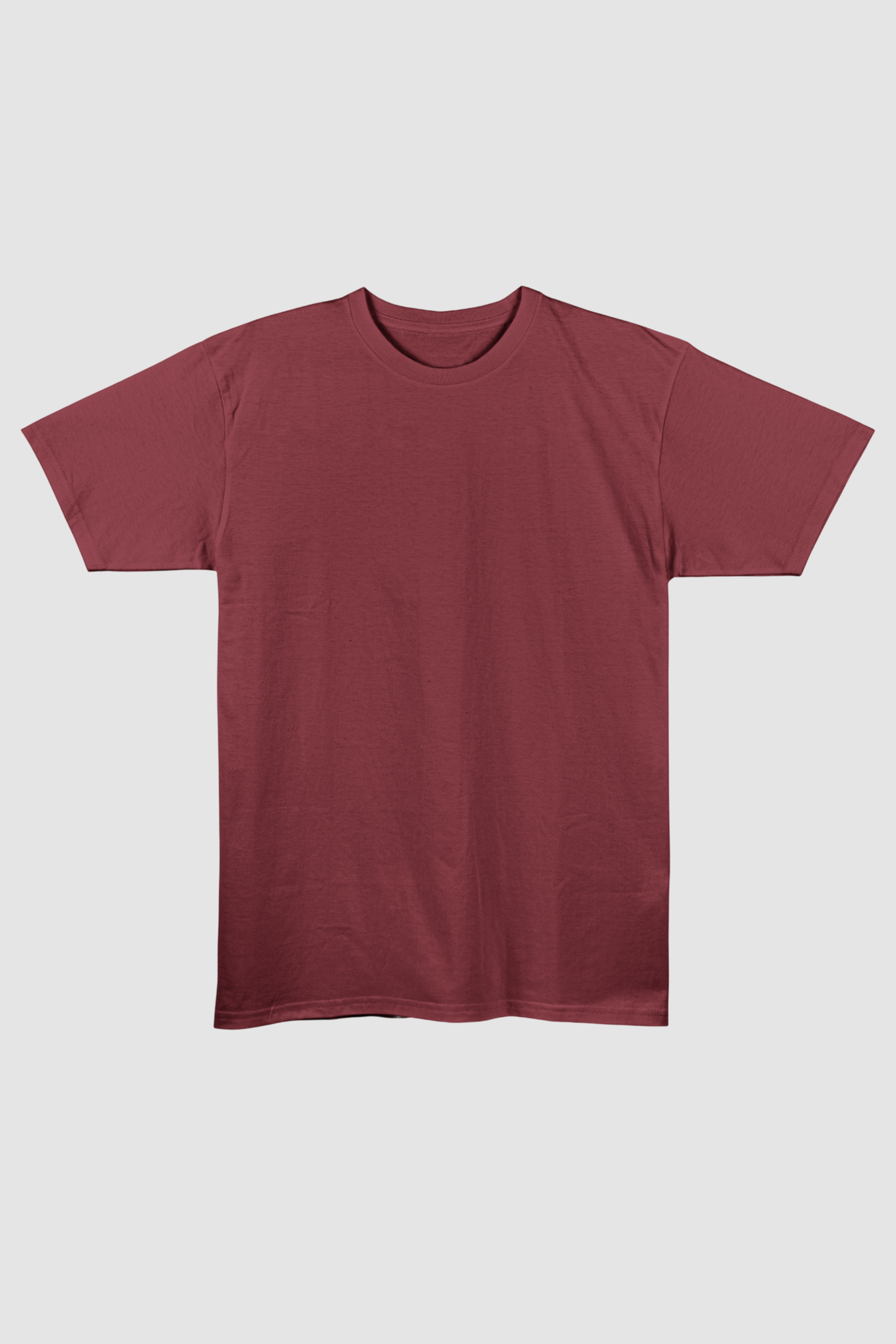 Maroon Regular Fit T-Shirt | 180 GSM 100% Cotton Everyday Tee