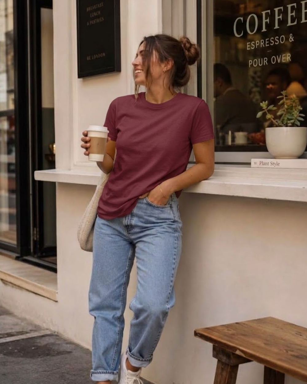 Maroon Regular Fit T-Shirt | 180 GSM 100% Cotton Everyday Tee