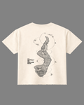 Airplane Mode Boxy Fit T-Shirt | 240 GSM French Terry Cotton Off-White Graphic Tee
