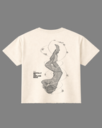 Airplane Mode Boxy Fit T-Shirt | 240 GSM French Terry Cotton Off-White Graphic Tee