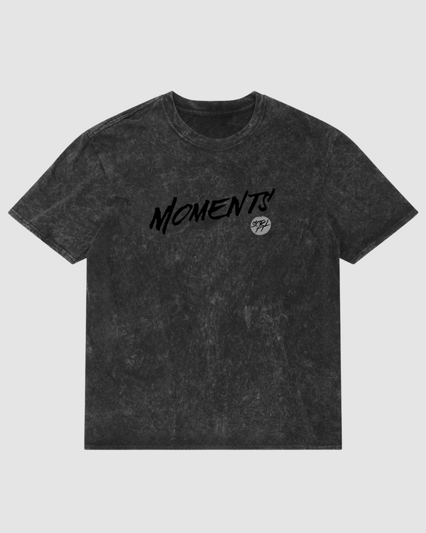 Mindful Moments Acid Wash Oversized T-Shirt | 240 GSM French Terry Cotton Graphic Tee