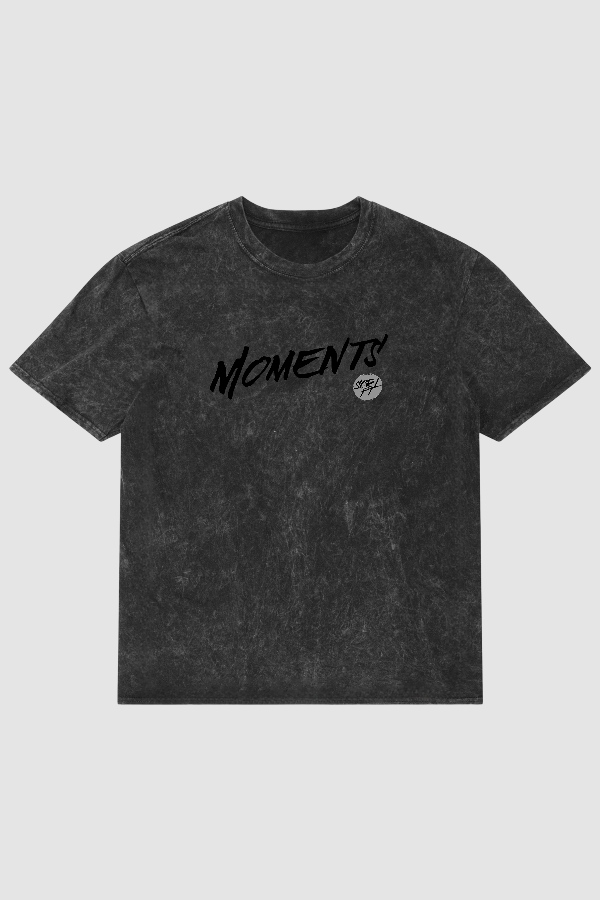 Mindful Moments Acid Wash Oversized T-Shirt | 240 GSM French Terry Cotton Graphic Tee