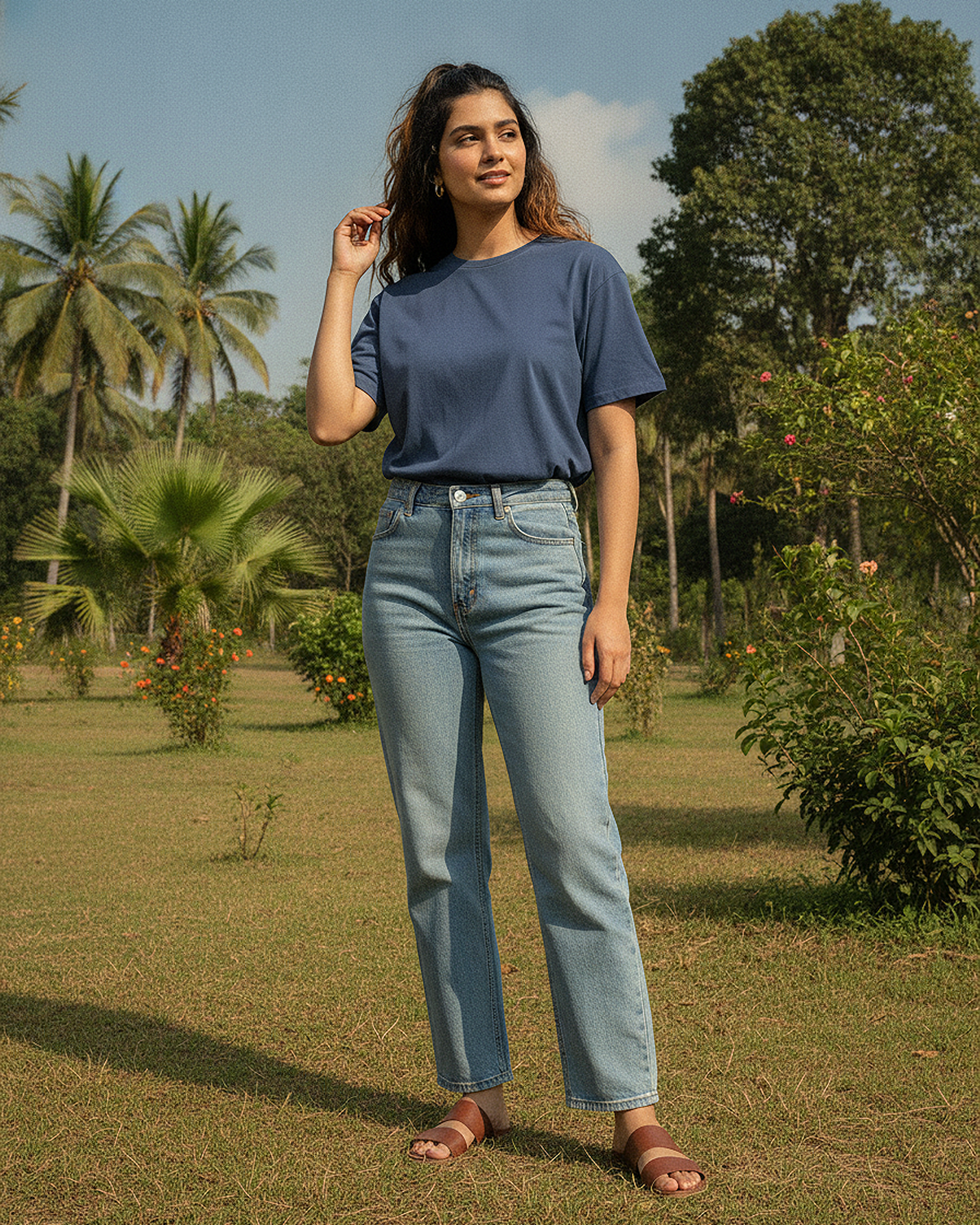 Navy Blue Regular Fit T-Shirt | 180 GSM 100% Cotton Everyday Tee