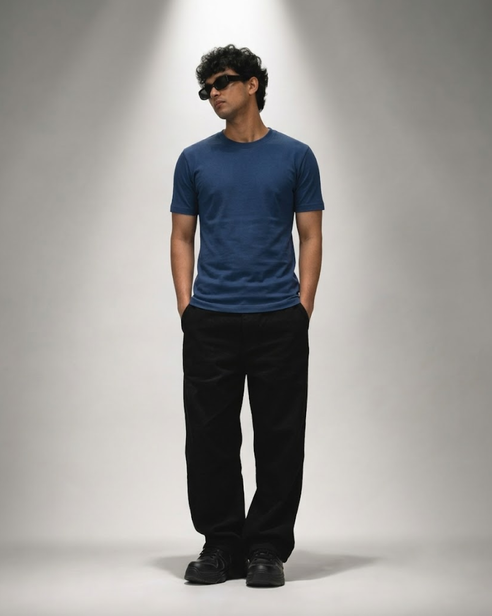 Navy Blue Regular Fit T-Shirt | 180 GSM 100% Cotton Everyday Tee