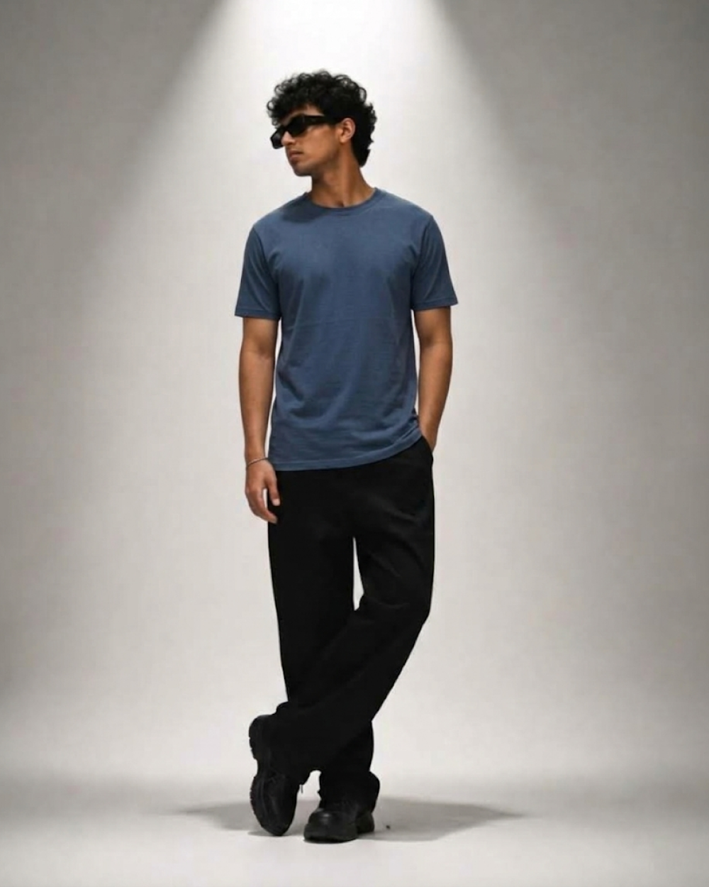 Navy Blue Regular Fit T-Shirt | 180 GSM 100% Cotton Everyday Tee