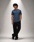 Navy Blue Regular Fit T-Shirt | 180 GSM 100% Cotton Everyday Tee
