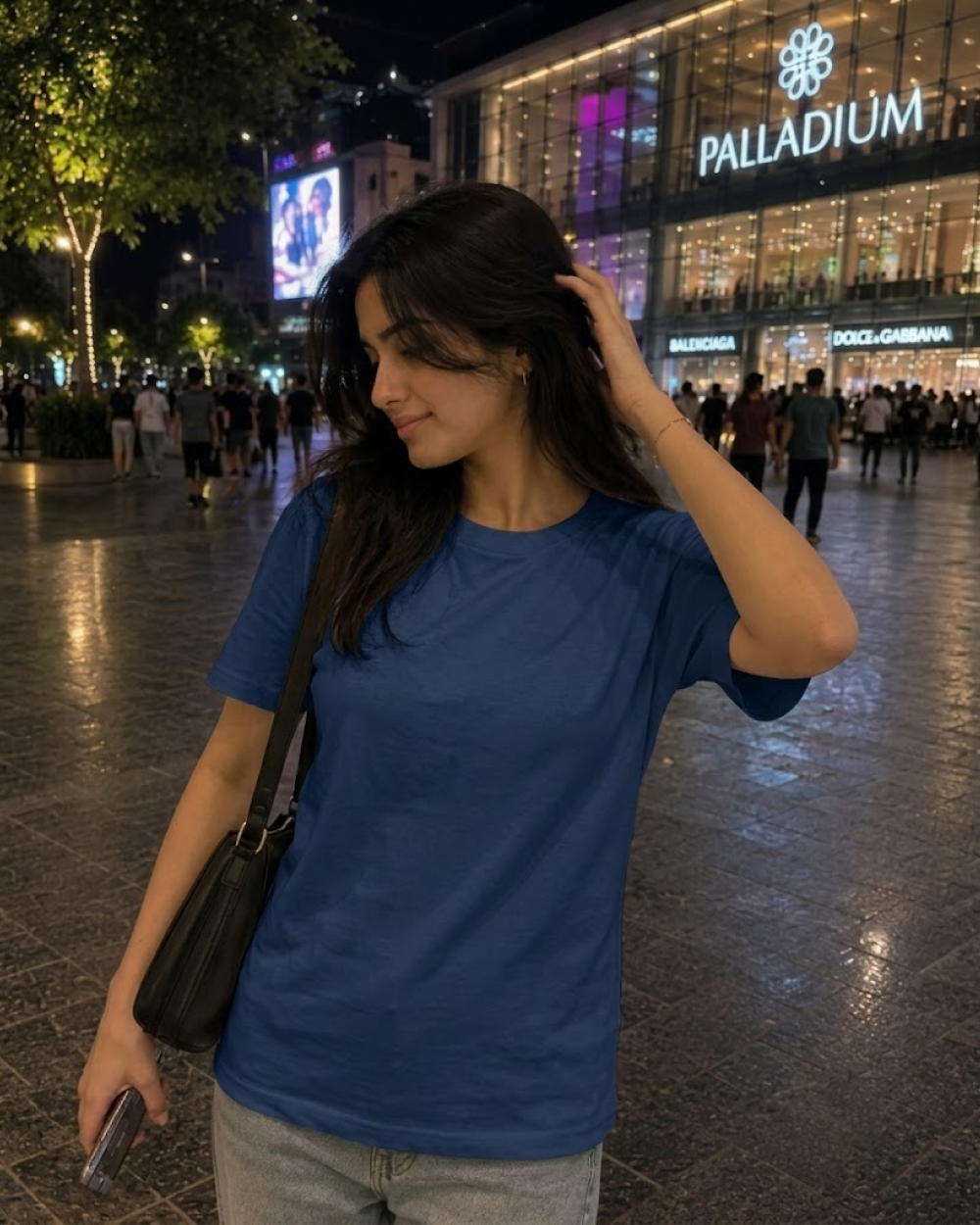 Navy Blue Regular Fit T-Shirt | 180 GSM 100% Cotton Everyday Tee