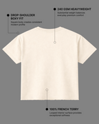 Off-White French Terry Boxy Fit T-Shirt | 240 GSM French Terry Cotton Boxy Fit Tee