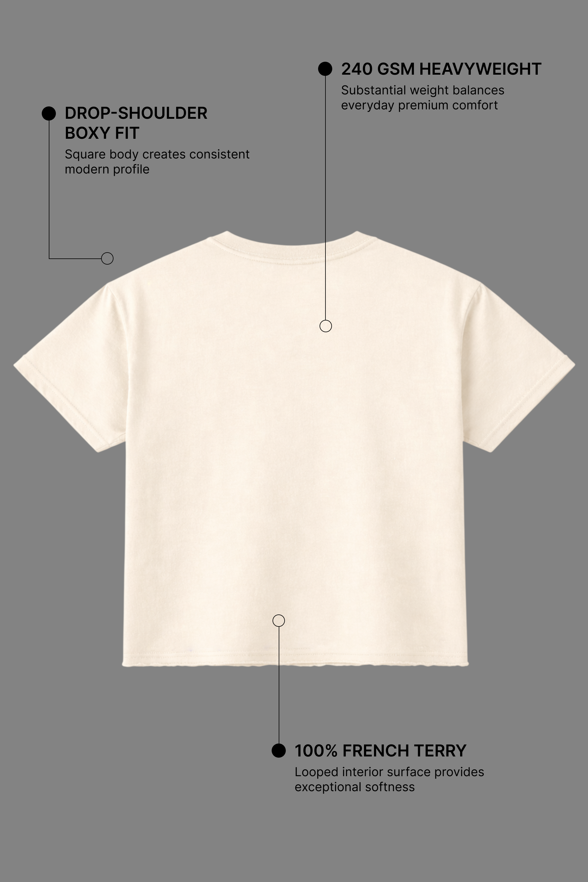 Off-White French Terry Boxy Fit T-Shirt