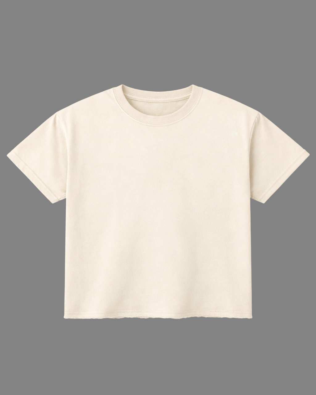 Off-White French Terry Boxy Fit T-Shirt | 240 GSM French Terry Cotton Boxy Fit Tee