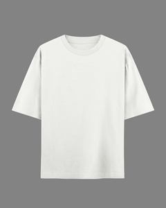 White Oversized T-Shirt | 240 GSM French Terry Cotton Oversized Tee