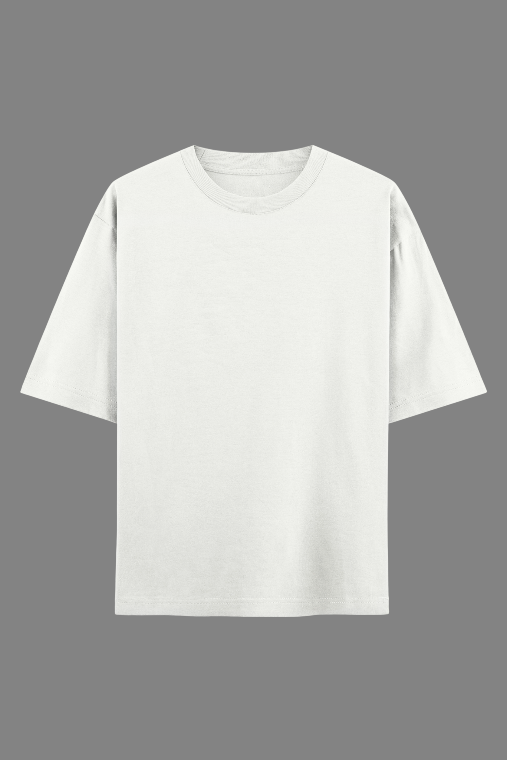Off-White French Terry Oversized T-Shirt | 240 GSM Pure Cotton Tee