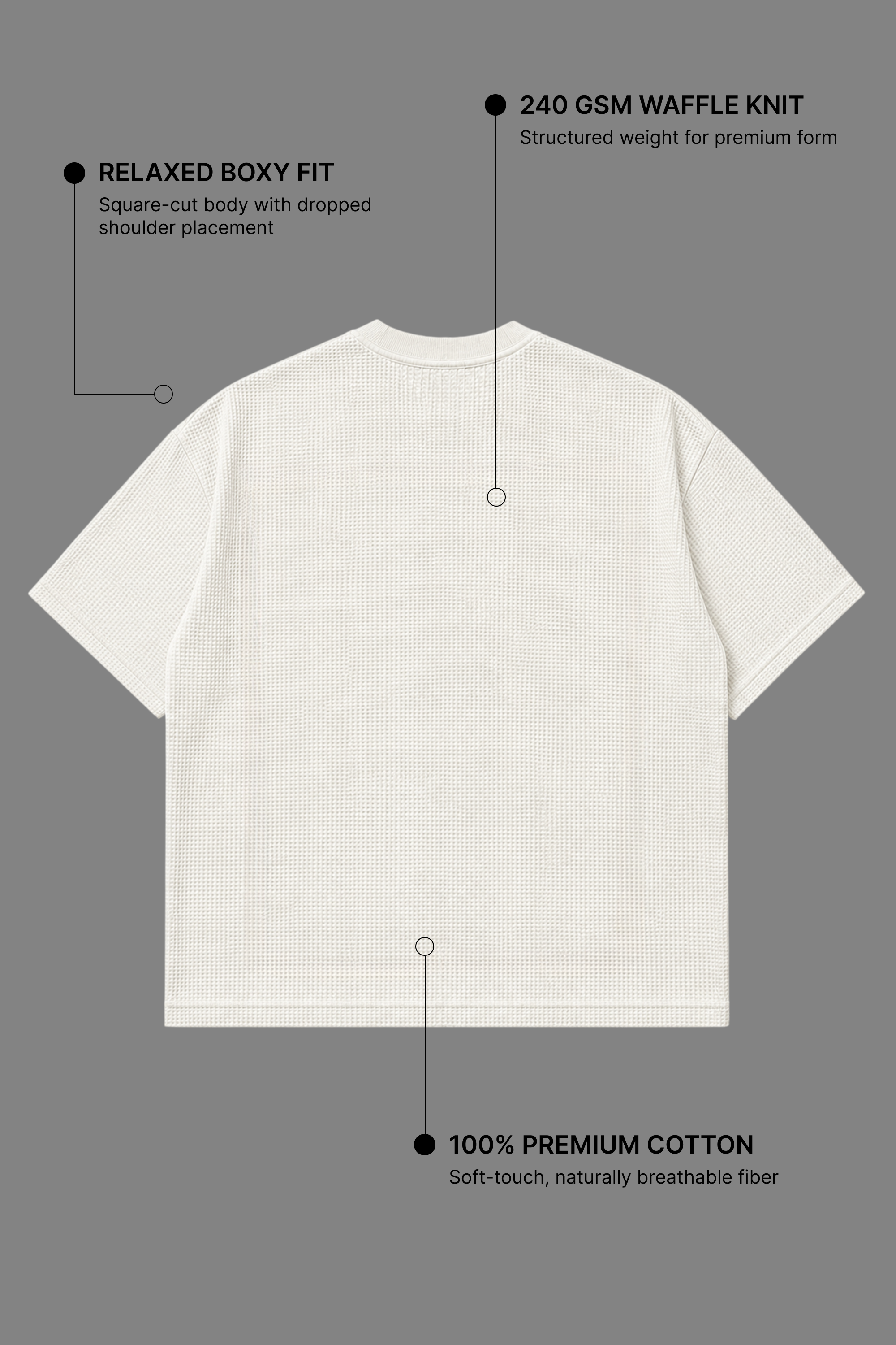 Off-White Waffle Boxy Fit T-Shirt