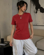 Red Regular Fit T-Shirt | 180 GSM 100% Cotton Everyday Tee