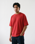 Red Oversized T-Shirt | 240 GSM French Terry Cotton Oversized Tee