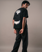 The Third Boxy Fit T-Shirt | 240 GSM French Terry Black Graphic Tee