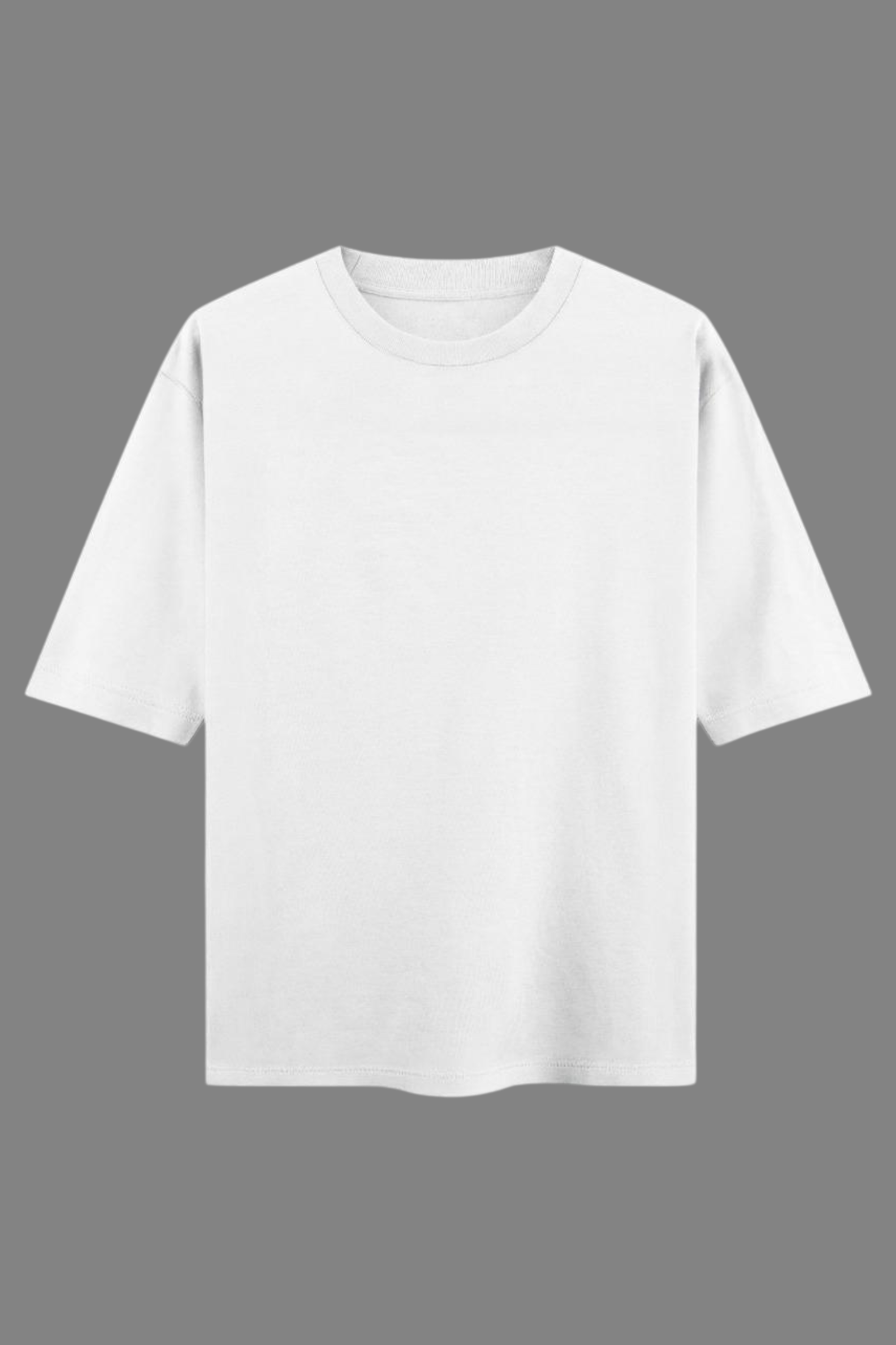 White French Terry Oversized T-Shirt