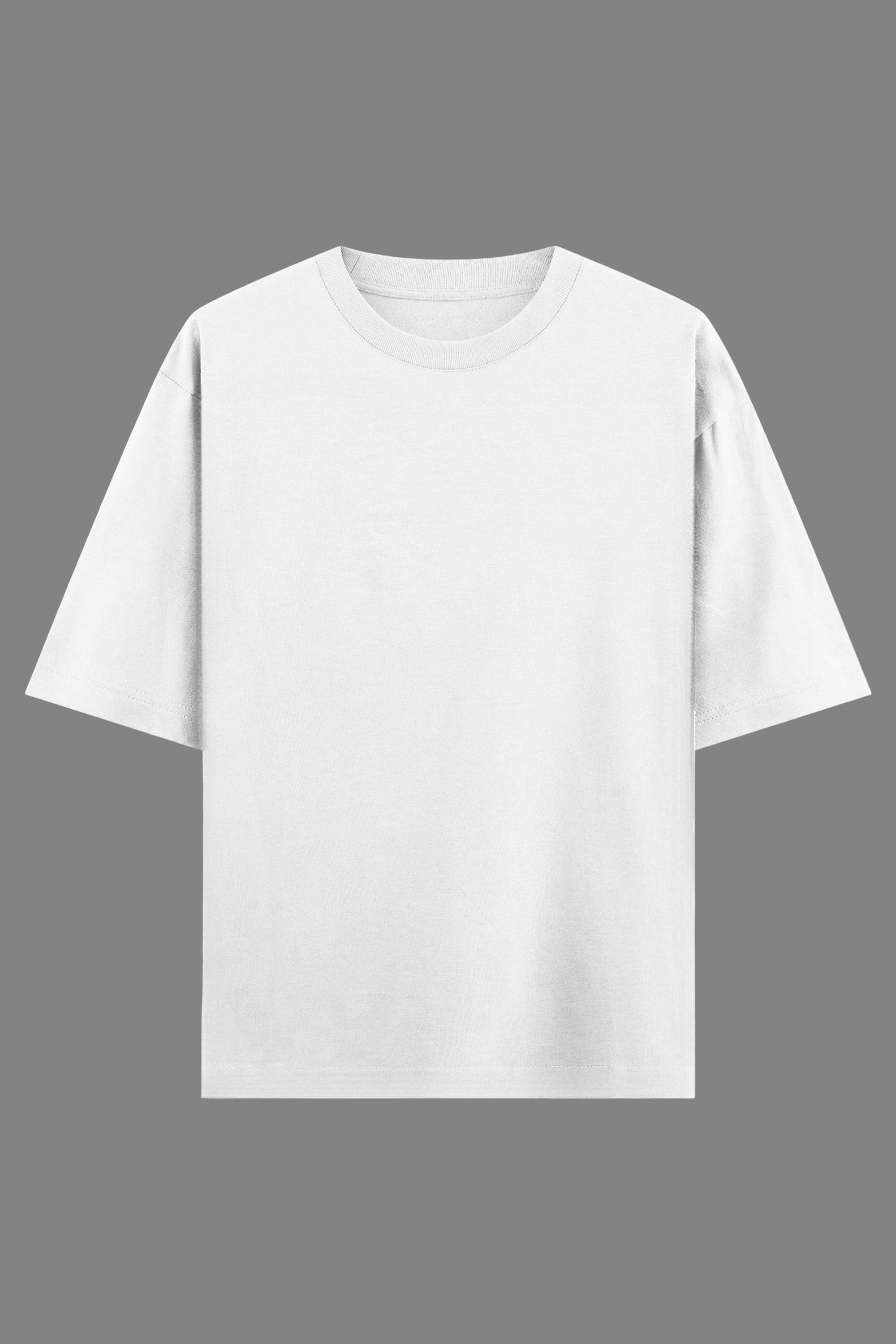 White French Terry Oversized T-Shirt