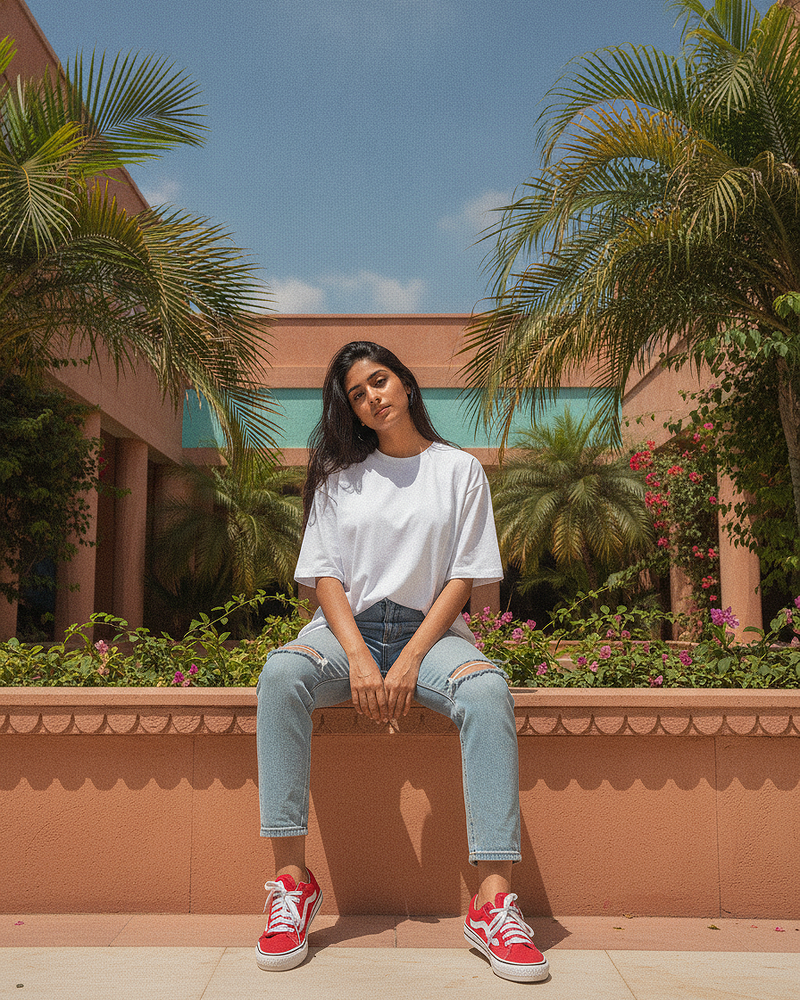 White French Terry Oversized T-Shirt | 240 GSM French Terry Cotton Oversized Tee