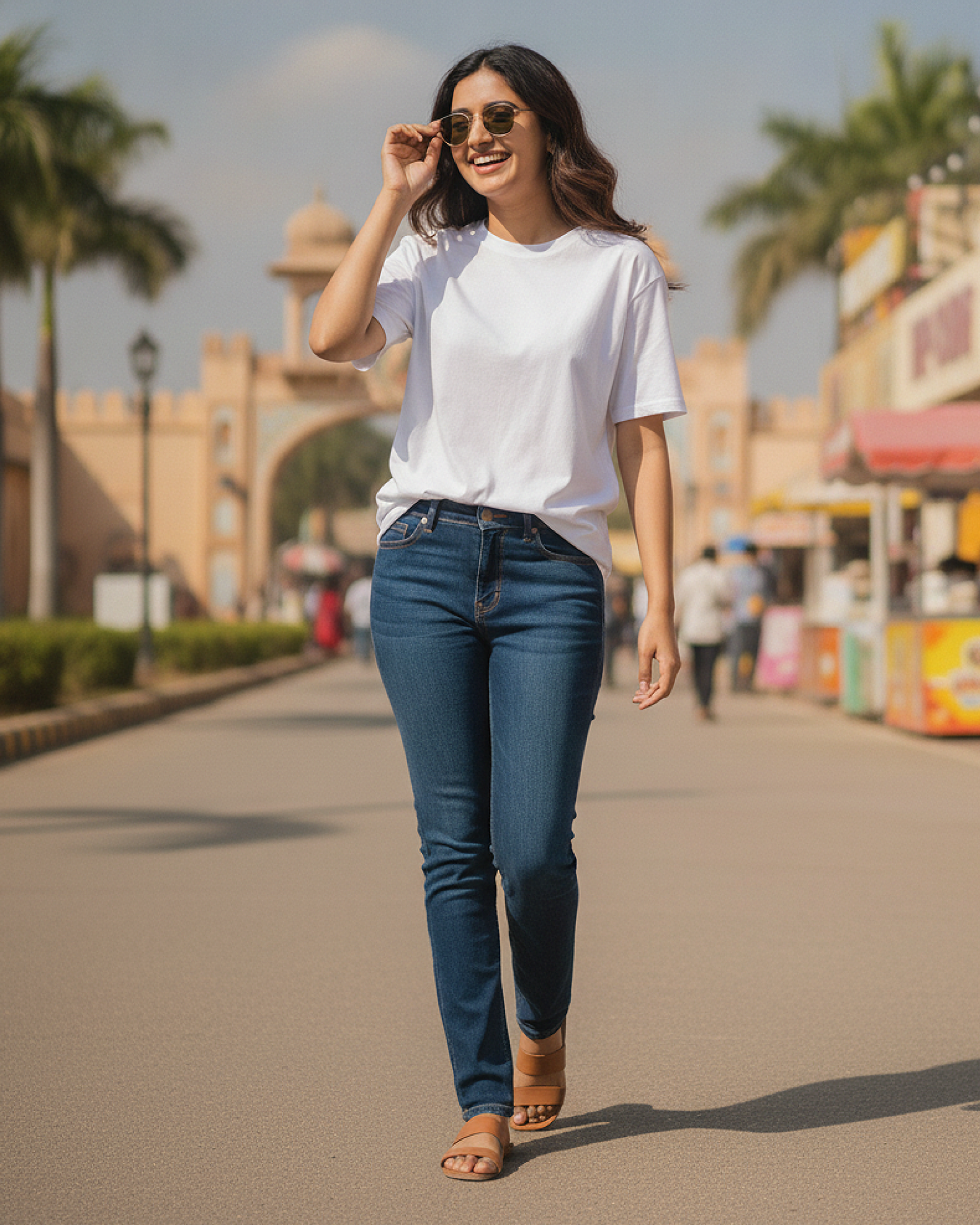 White Regular Fit T-Shirt | 180 GSM 100% Cotton Everyday Tee