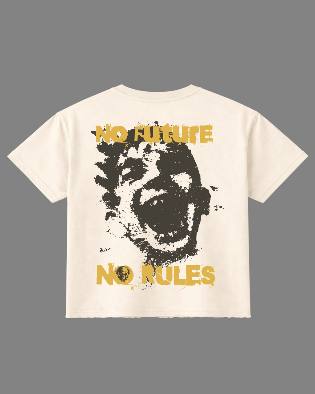 Zero Rules Boxy Fit T-Shirt | 240 GSM French Terry Off-White Graphic Tee